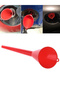 Car Long Stem Funnel Gasoline Oil Fuel Filling Tools Anti-splash Plastic Funnel Motorcycle Refuel... - 8