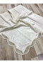 6 Piece Velvet French Laced Dowry Package Boxed Prayer Rug Set Bride Groom Set - 8
