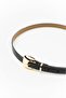 Women's Black 2 cm Bridged Light Buckle Belt - 5