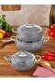Taç Luna Set of 3 Cast Iron Casserole Pots - 2
