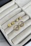 Steel Gold Color Butterfly & Hoop Multiple Earrings