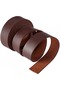 6.6FT 1 Inch Wide Double Sided Smooth Leather Strip Single Side Leather Strip for DIY Craft Projects - 3