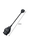 Car OBD Extension Cable OBD II Adapter for BMW 20pin to 16PIN Female Connector e36 e39 X5 Z3 for ... - 6