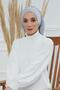 Flowy Combed Cotton Bonnet, B-25, Gray 2 - 2