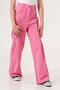 Girl's Linen Pants with Ponteres Front - 4
