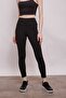 High Waist Thick Belted Thick Steel Fabric Leggings-black - 5
