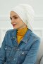 Flowy Combed Cotton Bonnet, B-25, Cream - 5