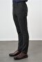 Men's Black Flexible Slim Fit Chino Trousers with Side Pockets 1003245108 - 3