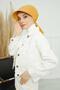 Bandana Bonnet with Visor,B-71, Mustard Yellow - 6