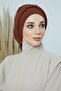 Pleated Design Ready-Made Turban,Dark Brown,Ht-108A - 3