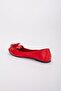Genuine Leather Flowery Red Shoes - 3