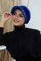 Velvet Hat with Visor, B-73K, Cobalt Blue