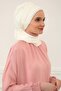 Gold Accessory Design Chiffon Ready-To-Wear Turban, Ht-28, Ht-28, Cream - 4
