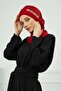 Design Chiffon Ready-To-Wear Turban with Gold Accessories, Ht-28, Ht-28, Red - 4