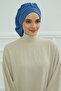 عمامة جاهزة عملية ومريحة، أزرق، HT-90 - 3