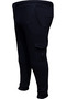 Plus Size Ribbed Cargo Pocket Sweatpants