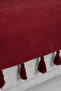 Tasseled Sofa Cover 90 X 210,Ko-19,Burgundy - 3