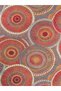 Angel Collection Orange Colored Circles Patterned Woven Base Modern Decorative Carpet Melek15 - 5