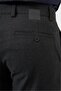 Men's Black Flexible Slim Fit Chino Trousers with Side Pockets 1003245108 - 4