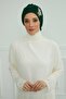 Chiffon Ready Turban with Pleated Stone Flower Accessories,ht-105,ht-105 - 2