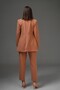 Belted Woven Jacket - Camel Wrap Detail - 5