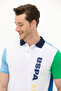 Men's White Polo Neck T-Shirt 50263442 -Vr013 - 2
