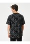 Floral T-Shirt Printed Short Sleeve Crew Neck Cotton - 4