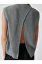 Round Neck Knitwear Sweater with Back Window Detail - 5