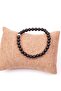 Black Tourmaline Stone Bracelet (6 mm) - Silver Apparatus