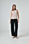 Back Low-cut Vest with Jewelled Collar and Pocket Detail - 3