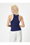 Tokyo Printed Cotton Skinny Fit Halter Neck Undershirt - Ribbed - 4