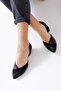 Leslie Heeled Black Skin-Suede Shoes - 2