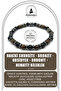 Certified Genuine Shungite - Bronzyte - Obsidian - Rhodonite - Hematite 6mm Natural Stone Bracelet with Line