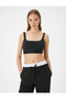Thick StrapCropTank Top - Square Collar - 3