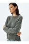 Openwork Oversize Sweater Knitwear Crew Neck Long Sleeve - 2