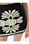 X Melis Ağazat - Mini Skirt A-Line with Ethnic Pattern - 5