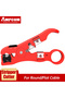 AMPCOM All-In-One Stripping Tool Cable Wire Stripper Compression Tool Coaxial Cable Stripper, Rou...