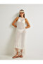 X Şahika Ercümen - Crochet Beach Dress with Halter Neckline and Tassels - 2