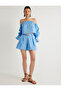 X Melis Ağazat - Floral Pleated Shorts with Pockets, Comfortable Fit, Cotton - 2