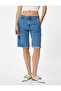 X Melis Ağazat - Bermuda Denim Shorts - 3