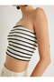 X Melis Ağazat - Color Contrast Strapless Bustier - 5