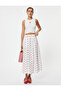 X Tuba Ünsal - Strawberry Printed Cropped Athlete Asymmetrical Cut Slim Fit