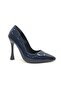 Feles 10 cm heeled stiletto women's high heel shoes navy blue - 3