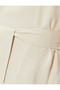 Linen Blend Shirt Dress Midi Length Sleeveless Belt Detail with Pockets - 6