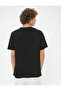 Cotton Short Sleeve Crew Neck Printed T-Shirt - 4