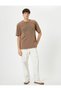 Cotton Short Sleeve T-Shirt - Crew Neck, Graffiti Embroidered - 2