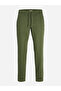 Elastic Cuffed Solid Joggers with Drawstring - 6
