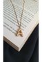 Letter a Necklace - Steel Waterway Drumstick, Stone Detailed Antelergic, 1 Year Warranty, 45 cm Fmaccesories - 7