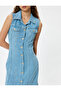 Women's Blue Dress - 4Sal80034Md - 5