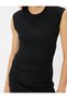 Mini Sleeveless Pencil Dress Round Neck Slim Fit - 5